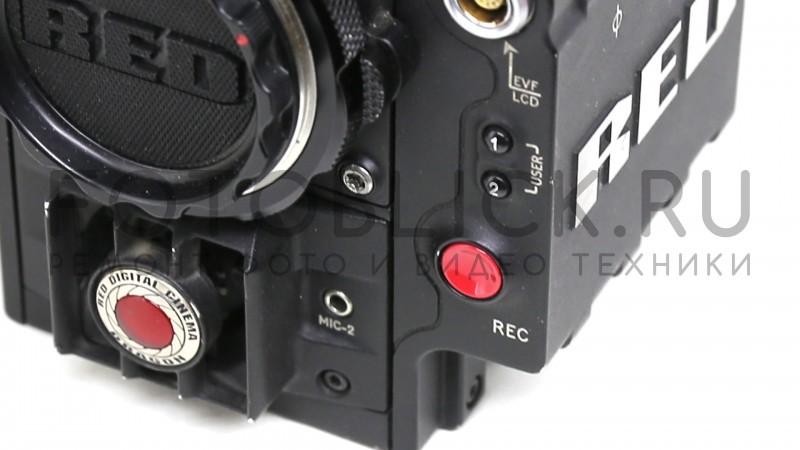 Кнопка записи на камере Red 6K