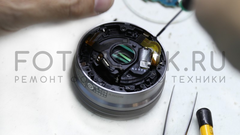 ремонт объектива Sony 16-50