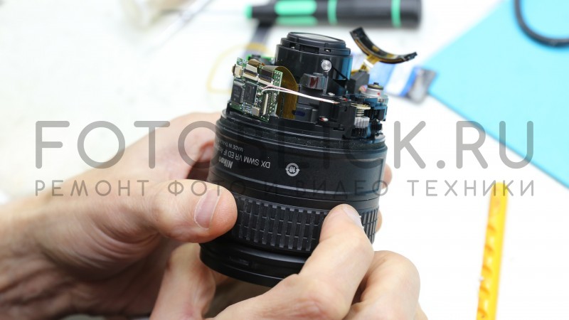 ремонт объектива Nikon 16-85mm