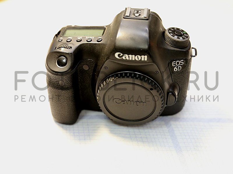 Кнопка спуска затвора на Canon 6D заменена.